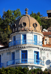 Algeria / Algrie - Bejaia / Bougie / Bgayet - Kabylie: local version of Nice's Negresco - Borge building with its dome - former Garage Pouzade - Renault | immeubles Borge avec la coupole - ex Garage Pouzade - maison Renault - photo by M.Torres