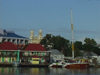 Antigua - St John's: on the water - baroque towers of St. John's Cathedral in the background - photo by S.Young