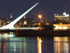 Argentina - Buenos Aires - Puerto Madero - harp bridge - nocturnal - images of South America by M.Bergsma