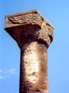 Armenia - Zvartnots (Armavir province): Armenian eagle on the Caucasian sky - column - capital - UNESCO world heritage site - photo by M.Torres