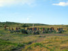 Armenia - Aragatsotn province: Armenian alphabet made from Armenian tuff - photo by S.Hovakimyan