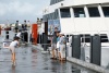 Australia - Cairns (Queensland): tourists before a Great Barrier Reef day tour - photo by  Picture Tasmania/Geoff Lea