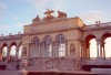 Austria / sterreich -  Vienna: the Gloriette -Schonbrunn Palace - Joseph II and Maria Theresa leave their signature (architect: Nikolaus Pacassi) (photo by M.Torres)