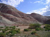 Siyazan rayon, NE Azerbaijan: the Candy Cane mountains - road from Gilazi - photo by F.MacLachlan