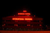 Azerbaijan - Baku: Baku airport, Geydar Aliyev - GYD, international terminal at night - photo by Miguel Torres