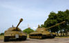 Belarus - Minsk - Glory Hill - Red Army tanks exhibition - Iosif Stalin IS-3 and T-10 - photo by A.Dnieprowsky