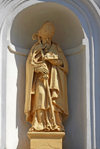 Nesvizh / Nyasvizh, Minsk Voblast, Belarus: Saint Peter - niche at the Corpus Christi Catholic church - photo by A.Dnieprowsky