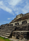 Altun Ha Maya city, Belize District, Belize: Temple of the Masonry Altars - the city was a major Mayan trading post linking the Caribbean shore with the interior - photo by M.Torres