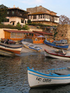 Nesebar: boats and houses (photo by J.Kaman)