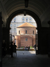 Bulgaria - Sofia: ruins and the Georgi Pobedonosec church - courtyard of the Sheraton Hotel (photo by J.Kaman)