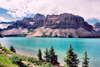 Canada / Kanada - Peyto Lake, Alberta: view towards the mountains - Banff NP - photo by M.Torres