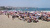 Canary Islands - Gran Canaria - Playa de Maspalomas: crowded beach (photo by Angel Hernandez)