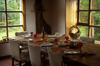 Anihue Bay, Aisn region, Chile: table laid for thanksgiving dinner - photo by C.Lovell