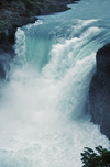 Torres del Paine National Park, Magallanes region, Chile: Salto Grande, waterfall on the world's shortest river from Lake Nordenskjld to Lake Peho - cascada - Chilean Patagonia - photo by C.Lovell