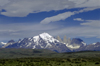 Torres del Paine National Park, Magallanes region, Chile: magnificent Andean peaks  Paine towers on the right - Chilean Patagonia - photo by C.Lovell