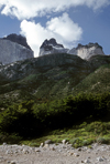 Torres del Paine National Park, Magallanes region, Chile: the Horns - Cuernos del Paine from Refugio Los Cuernos - Chilean Patagonia - photo by C.Lovell