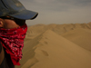 China - Dunhuang - Mingsha Mountain (Jiuquan, Gansu province): sand protection - photo by M.Samper