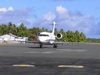 Cocos islands / Keeling islands / XKK: West or Ross island - Challenger Jet, used to ferry Australian VIPs to Cocos and Keeling Islands - aircraft - airliner - airport - photo by Air West Coast