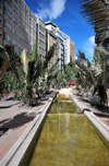 Bogota, Colombia: Avenida Jimnez de Quesada - built on the bed of the San Francisco river - designed by Rogelio Salmona and Luis Kopec - Eje Ambiental - Veracruz - Santa Fe - photo by M.Torres