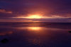 Cook Islands - Rarotonga island: sunset at black rock beach - where Papeiha, the first Christian missionary on the island, landed - photo by B.Goode