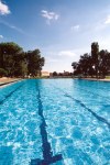 Croatia - Osijek / Eszek: swimming pool on the other bank of the Drava (photo by M.Torres)