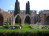 North Cyprus - Bellapais (Kyrenia province): ruins of the Abbey - garden (photo by Rashad Khalilov)