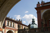 Czech Republic - Prbram: Svata Hora - on the courtyard - cloister - photo by H.Olarte