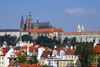 Prague Castle and St. Vitus Cathedral as seen from Charles IV Bridge. Prague, Czech Republic - photo by H.Olarte