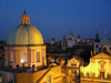 Prague, Czech Republic: domes and spires at night - photo by J.Kaman