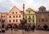 Czech Republic - Cesky Krumlov / Krumau (Southern Bohemia - Jihocesk - Budejovick kraj): namesti Svornosti  (photo by M.Torres)