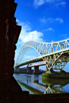 UK - England - Widnes: Runcorn-Widnes Road Bridge - The Silver Jubilee Bridge (photo by David Jackson)