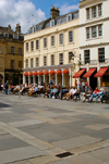 England - Bath (Somerset county - Avon): Square at the Roman Baths - photo by C. McEachern