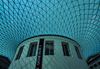 London: British museum - Queen Elizabeth II Great Court around the former Reading Room - the largest covered square in Europe - photo by M.Torres