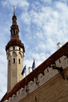 Estonia - Tallinn - Old Town - Old Town Hall Tower and sky - photo by K.Hagen