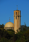 Addis Ababa, Ethiopia: St. Stephanos church - seen from Meskal square - Ethiopian Orthodox Tewahedo Church - photo by M.Torres