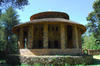 Gondar, Amhara Region, Ethiopia: Debre Berham Selassie church - back facade - photo by M.Torres