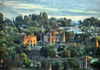 Gondar, Amhara Region, Ethiopia: Royal Enclosure - the Camelot of Africa - UNESCO world heritage - seen from Goha hotel - photo by M.Torres