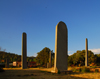 Axum - Mehakelegnaw Zone, Tigray Region: plain stelae in the golden hour sun - Northern stelae field - photo by M.Torres