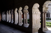 Gordes, Vaucluse, PACA, France: columns and archways in the inner cloister Snanque Abbey, 12th century Cistercian - abadi de Senhanca - photo by C.Lovell