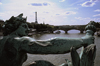 Paris: Seine river and Eiffel tower seen from Pont Alexandre III - photo by Y.Baby