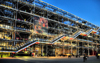 Paris, France: Georges Pompidou Center at night - designed in the style of high-tech architecture by Renzo Piano and Richard Rogers - 4e arrondissement - photo by M.Torres