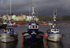 Galicia / Galiza - Camarias - A Corua province: fishing boats - ria - Costa da Morte - photo by S.Dona'