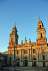 Lugo, Galicia / Galiza, Spain: Cathedral of St Mary - contains a chapel dedicated to St. Froiln, patronof the city - Praza Pio XII - photo by M.Torres