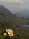 Germany - Bavaria - Schwangau - Fssen: Hohen Schwangau Castle - forest and lake - photo by J.Kaman