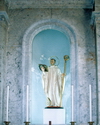 Gibraltar: Saint Bernard of Clairvaux, co-patron of Gibraltar, Catholic Cathedral of Saint Mary the Crowned - photo by M.Torres