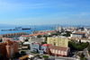 Gibraltar: Sandpits area and waterfront with the Queens cinema in the foreground - photo by M.Torres