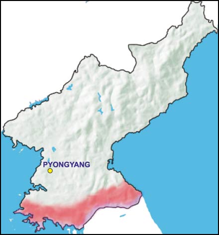 Malaria map - This map is only intended as a guide since mosquitoes do not respect boundaries and the risk areas shown may not be exact.