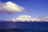 Heard Island:  the central volcanic cone of Mawson Peak - photo by F.Lynch