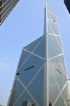 Hong Kong: looking up the Bank of China tower - architects I.M.Pei and S.Kung - skyscraper - Central district - photo by M.Torres