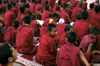 India - Ladakh - Jammu and Kashmir: monks and novices - religion - Buddhism - photo by W.Allgwer